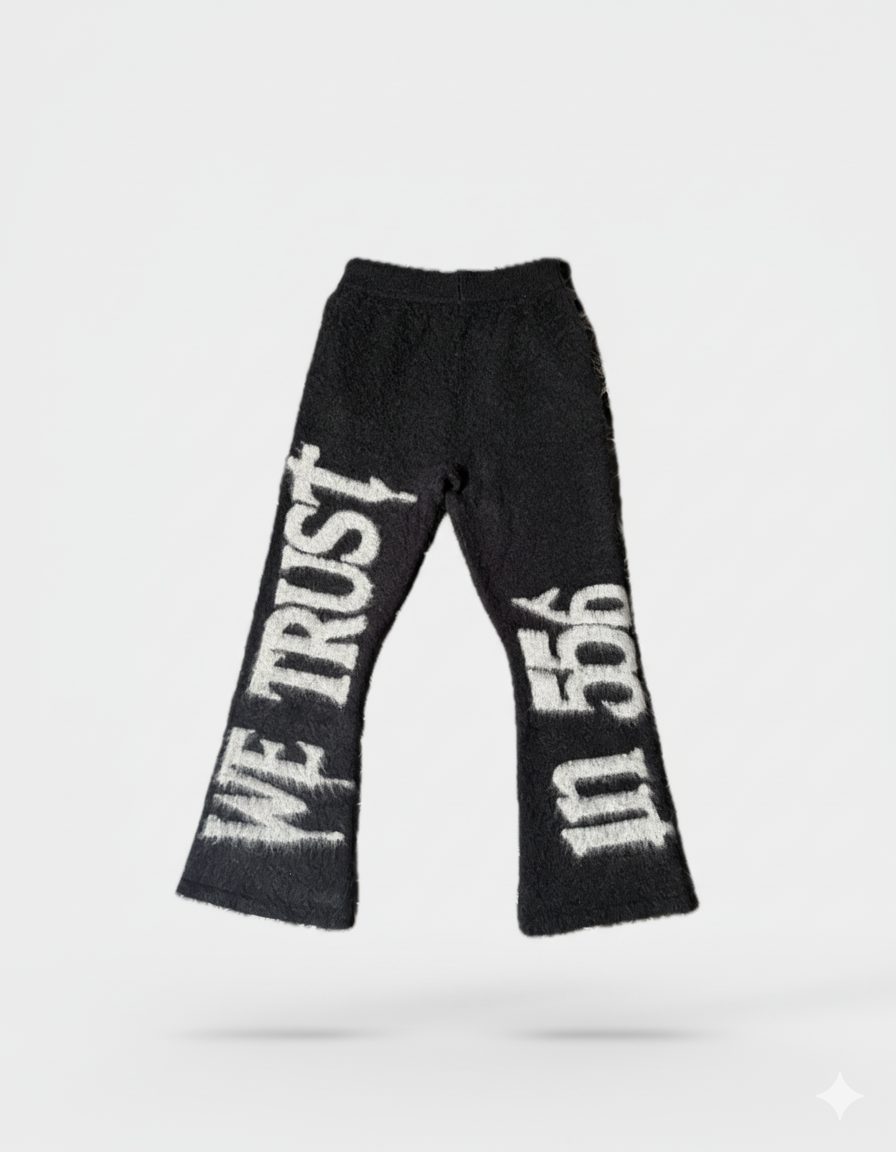 We trust in 556 mohair flared pants